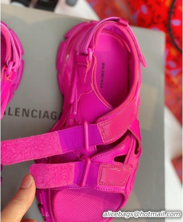 Perfect Balenciaga Track Sandal in Neoprene and Rubber 061608 Rosy