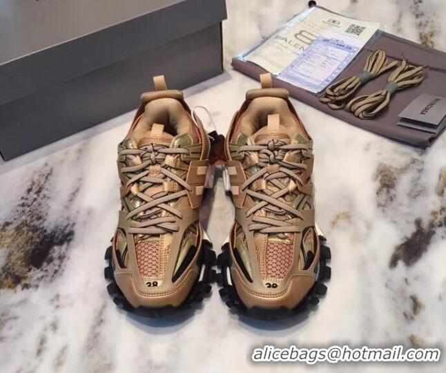 Top Design Balenciaga Track-s 3.0 Trainer Sneakers 062261 Coffee