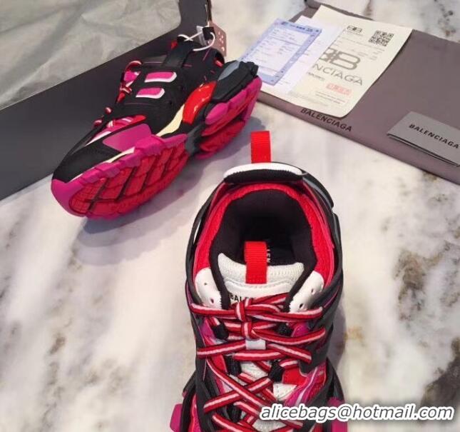 Top Quality Balenciaga Track-s 3.0 Trainer Sneakers 062261 Pink/Red/Black