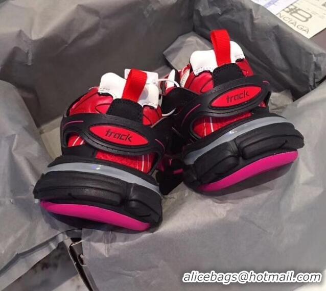 Top Quality Balenciaga Track-s 3.0 Trainer Sneakers 062261 Pink/Red/Black