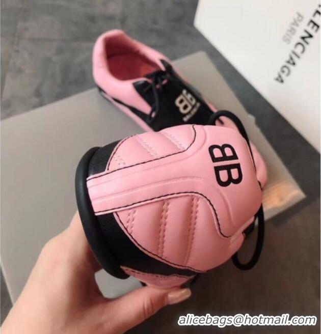 Good Quality Balenciaga BB Quilted Leather Sneakers 062415 Pink