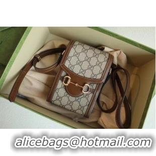 Best Price Gucci Horsebit 1955 mini bag 625615 Brown