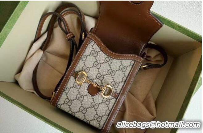 Best Price Gucci Horsebit 1955 mini bag 625615 Brown