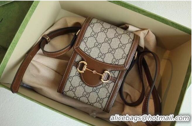 Best Price Gucci Horsebit 1955 mini bag 625615 Brown