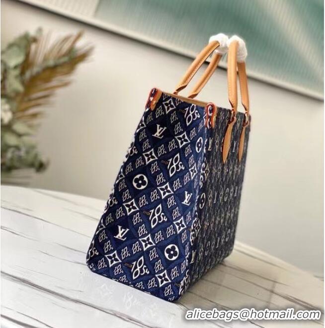 Hot Sell Louis Vuitton SINCE 1854 Onthego medium tote bag M57396 blue