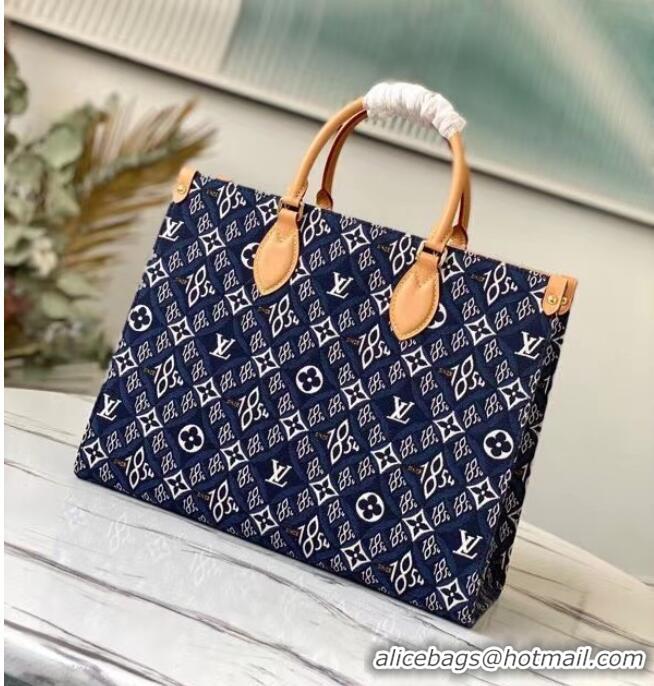 Hot Sell Louis Vuitton SINCE 1854 Onthego medium tote bag M57396 blue