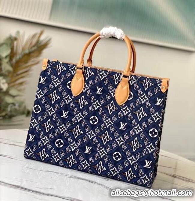 Hot Sell Louis Vuitton SINCE 1854 Onthego medium tote bag M57396 blue