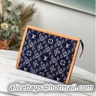 Fashion Show Collections Louis Vuitton SINCE 1854 POCHE TOILETTE 26 M80306 blue