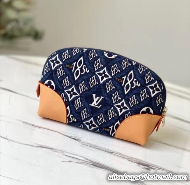 New Design Louis Vuitton SINCE 1854 POCHETTE COSMETIQUE M80307 blue