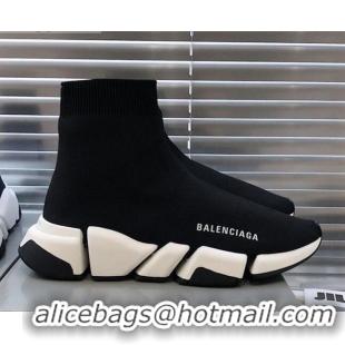 Good Product Balenciaga Speed 2.0 Knit Sock Boot Sneakers 082908 Black/White