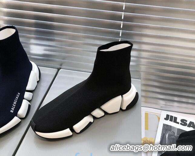 Good Product Balenciaga Speed 2.0 Knit Sock Boot Sneakers 082908 Black/White