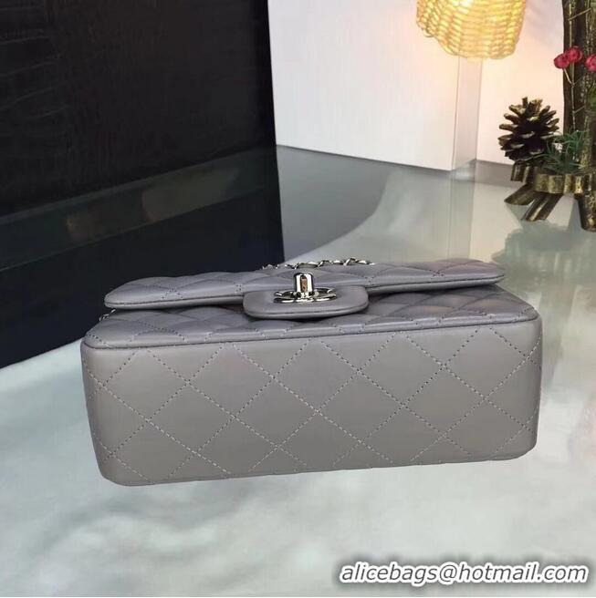 Unique Style Chanel flap bag Gray A1116 Silver