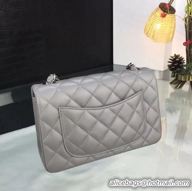 Unique Style Chanel flap bag Gray A1116 Silver