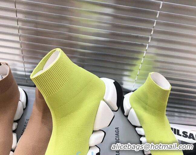 Cheap Design Balenciaga Speed 2.0 Knit Sock Boot Sneakers 082910 Green