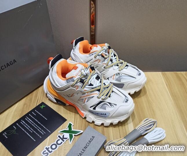 Best Price Balenciaga Track 3.0 Tess Trainer Sneakers 090186 Off-white/Orange