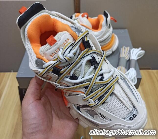 Best Price Balenciaga Track 3.0 Tess Trainer Sneakers 090186 Off-white/Orange