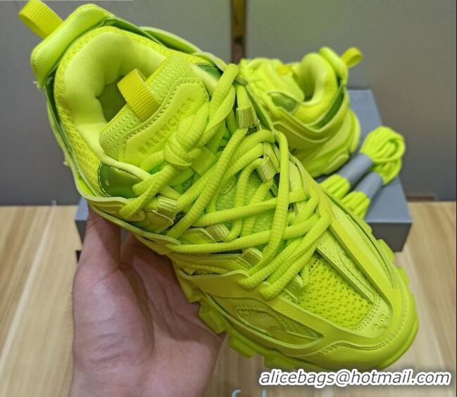 Elegant Balenciaga Track 3.0 Tess Trainer Sneakers 090186 Fluorescent Yellow