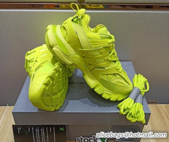 Elegant Balenciaga Track 3.0 Tess Trainer Sneakers 090186 Fluorescent Yellow