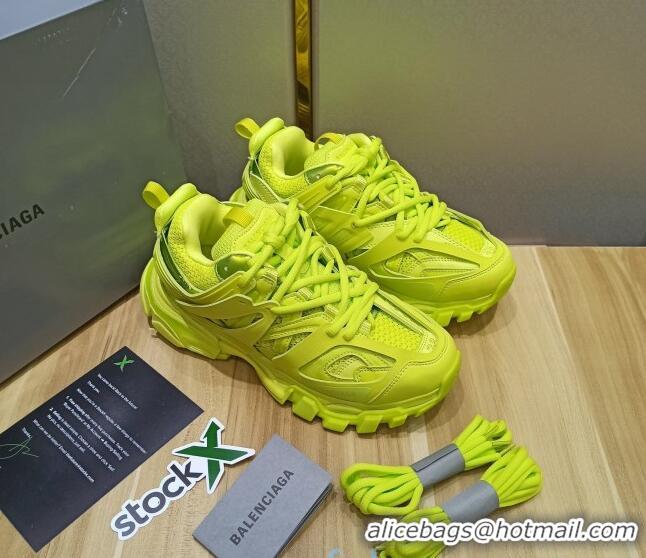 Elegant Balenciaga Track 3.0 Tess Trainer Sneakers 090186 Fluorescent Yellow