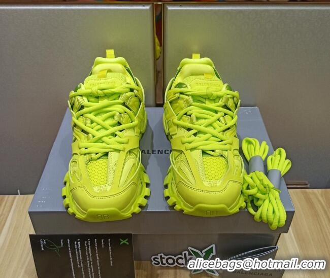 Elegant Balenciaga Track 3.0 Tess Trainer Sneakers 090186 Fluorescent Yellow