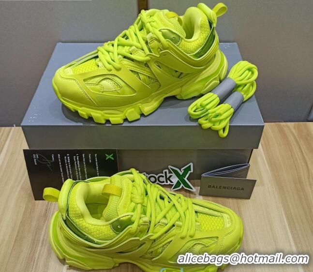 Elegant Balenciaga Track 3.0 Tess Trainer Sneakers 090186 Fluorescent Yellow