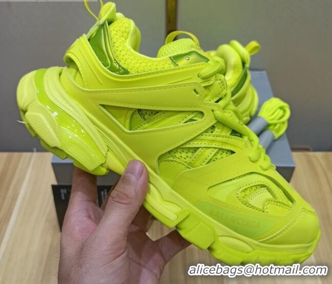 Elegant Balenciaga Track 3.0 Tess Trainer Sneakers 090186 Fluorescent Yellow