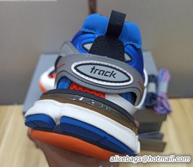 Good Product Balenciaga Track 3.0 Tess Trainer Sneakers 090186 White/Orange/Blue