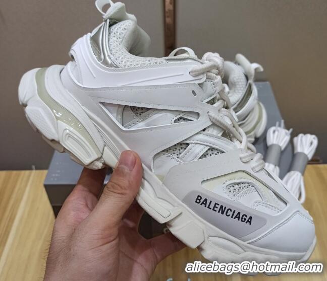 Well Crafted Balenciaga Track 3.0 Tess Trainer Sneakers 090186 White