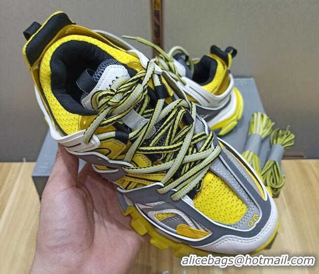 Super Quality Balenciaga Track 3.0 Tess Trainer Sneakers 090186 Yellow/Grey