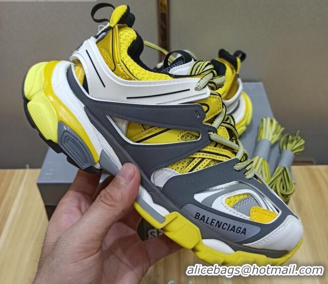 Super Quality Balenciaga Track 3.0 Tess Trainer Sneakers 090186 Yellow/Grey