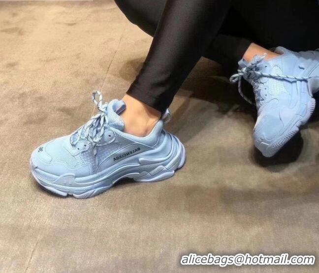 Best Price Balenciaga Triple S Sneakers 102404 Sky Blue