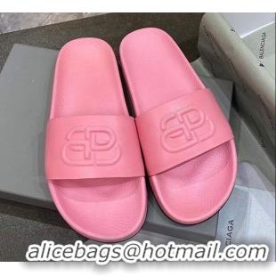 Most Popular Balenciaga BB Slide Sandals 120372 Pink