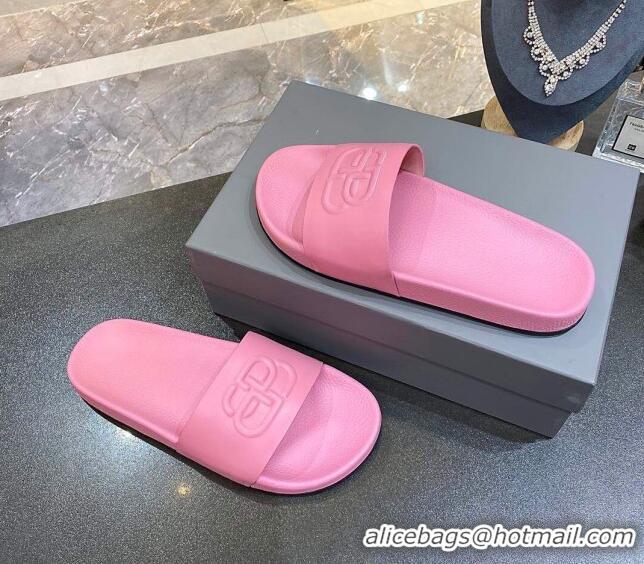 Most Popular Balenciaga BB Slide Sandals 120372 Pink