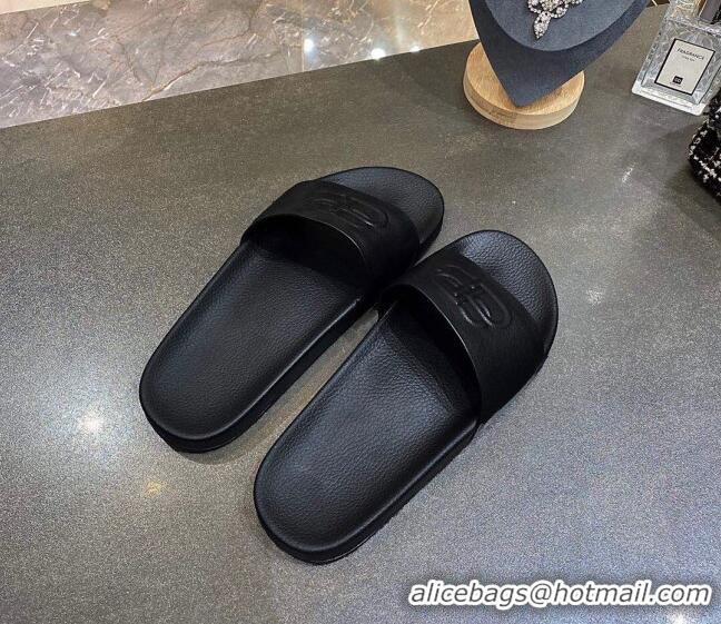 Best Product Balenciaga BB Slide Sandals 120372 All Black