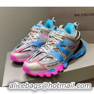 Low Price Balenciaga Track 3.0 Tess Trainer Sneakers 122177 Pink/Blue/Grey