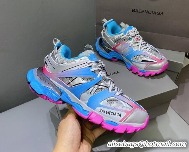 Low Price Balenciaga Track 3.0 Tess Trainer Sneakers 122177 Pink/Blue/Grey