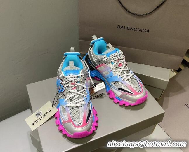 Low Price Balenciaga Track 3.0 Tess Trainer Sneakers 122177 Pink/Blue/Grey