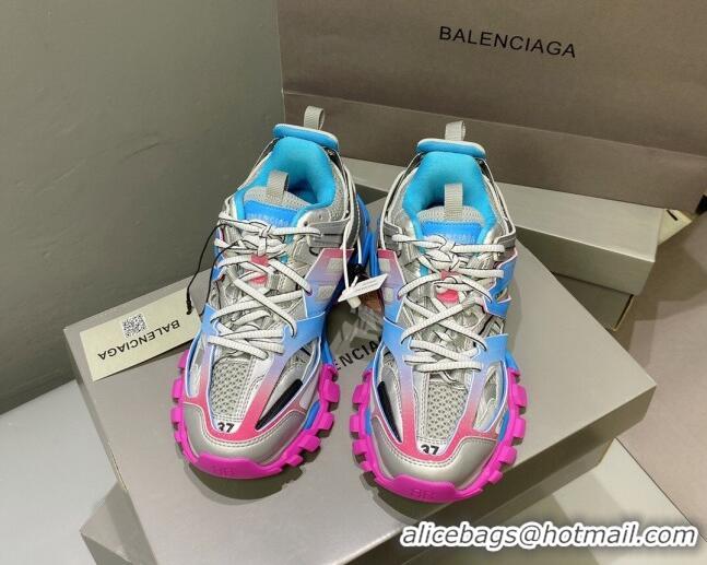 Low Price Balenciaga Track 3.0 Tess Trainer Sneakers 122177 Pink/Blue/Grey