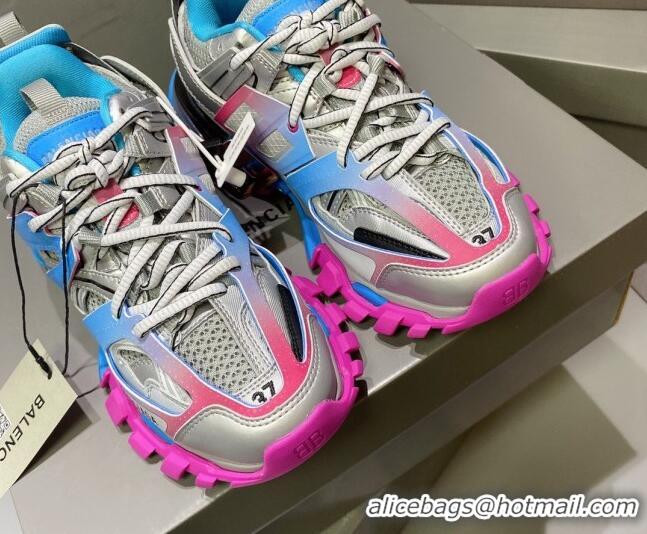 Low Price Balenciaga Track 3.0 Tess Trainer Sneakers 122177 Pink/Blue/Grey