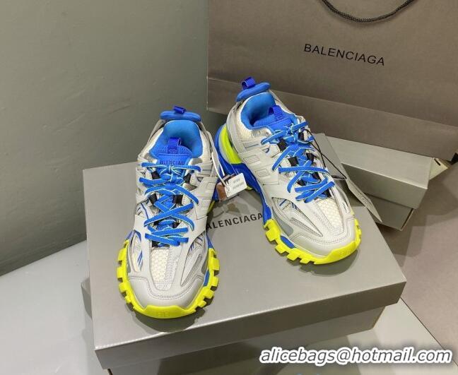 Good Quality Balenciaga Track 3.0 Tess Trainer Sneakers 122177 Grey/Blue/Yellow