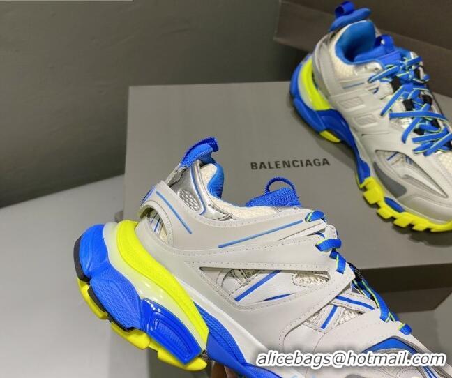 Good Quality Balenciaga Track 3.0 Tess Trainer Sneakers 122177 Grey/Blue/Yellow