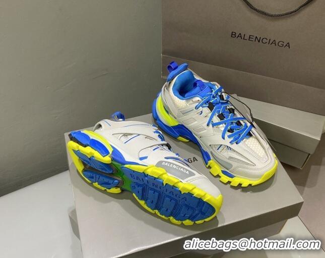 Good Quality Balenciaga Track 3.0 Tess Trainer Sneakers 122177 Grey/Blue/Yellow