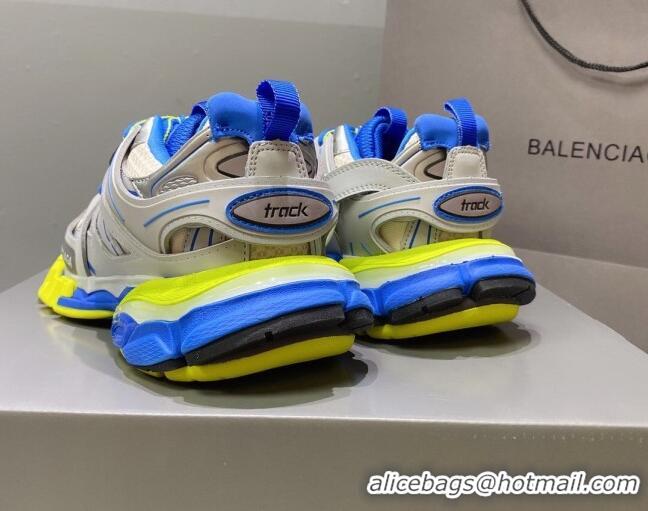 Good Quality Balenciaga Track 3.0 Tess Trainer Sneakers 122177 Grey/Blue/Yellow