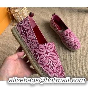 Low Price Louis Vuitton Since 1854 Starboard Flat Espadrilles 1A8D4M Burgundy