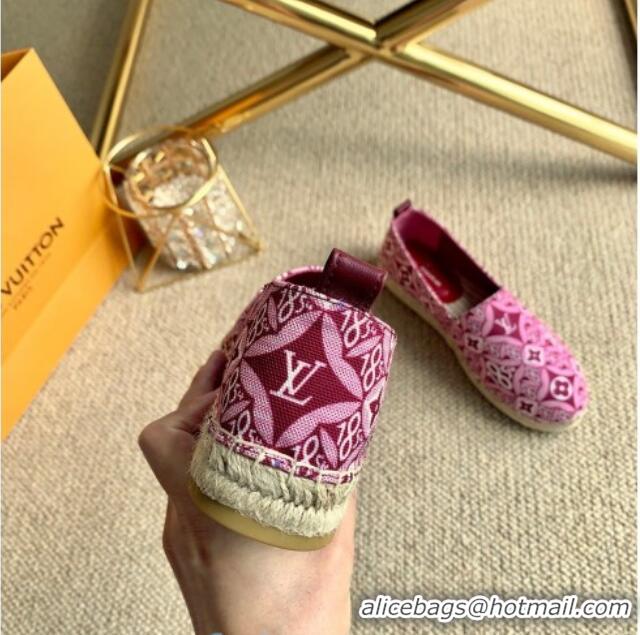 Low Price Louis Vuitton Since 1854 Starboard Flat Espadrilles 1A8D4M Burgundy