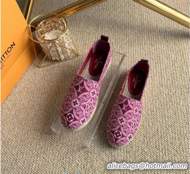 Low Price Louis Vuitton Since 1854 Starboard Flat Espadrilles 1A8D4M Burgundy