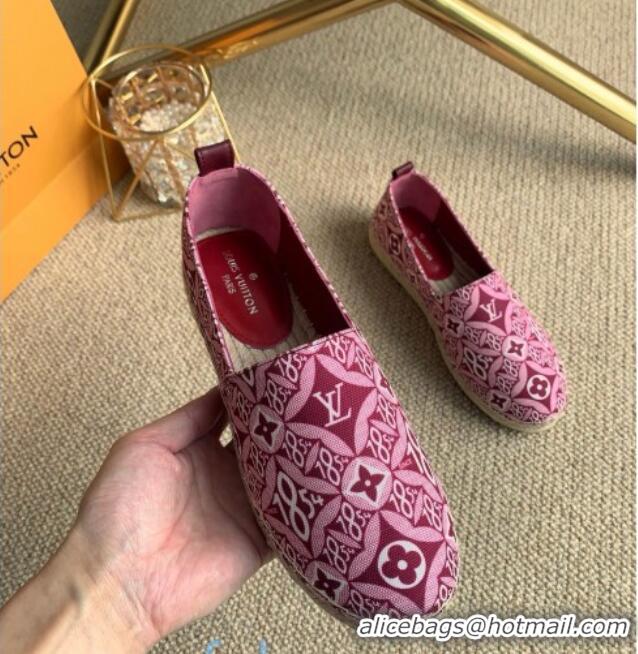 Low Price Louis Vuitton Since 1854 Starboard Flat Espadrilles 1A8D4M Burgundy