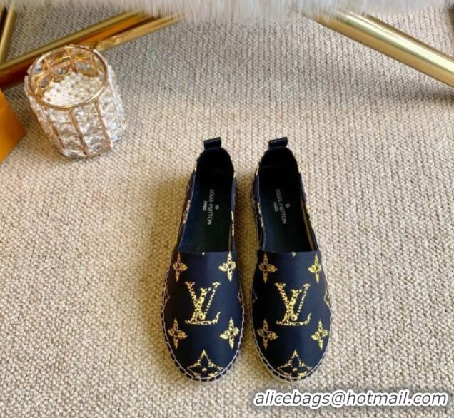 Grade Design Louis Vuitton Starboard Animal Print Monogram Flat Espadrilles 102305 Black/Yellow