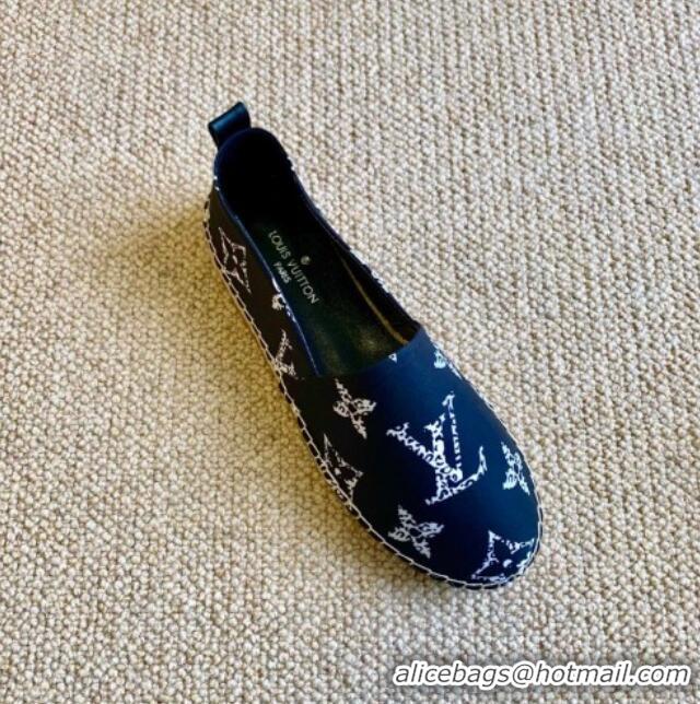 Discount Louis Vuitton Starboard Animal Print Monogram Flat Espadrilles 102307 Blue/White