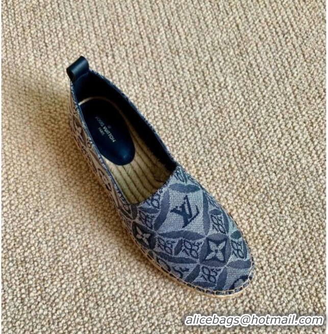 Classic Practical Louis Vuitton Since 1854 Starboard Flat Espadrilles 1A8D4M Grey/Black